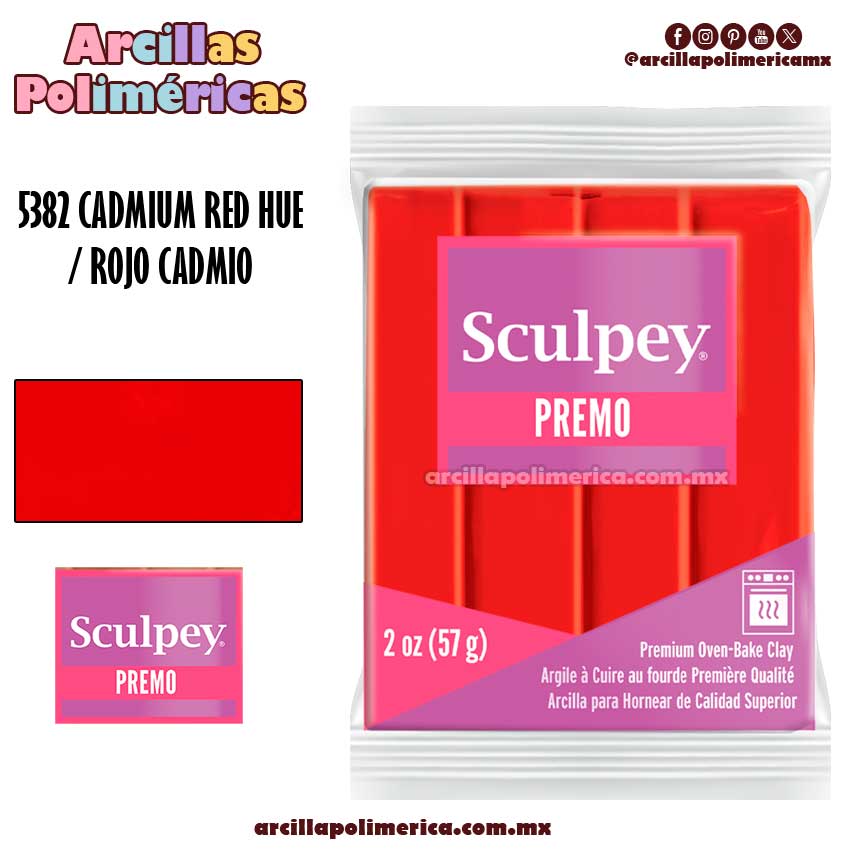 5382 Rojo Cadmio / Cadmium Red Hue 57grs PREMO