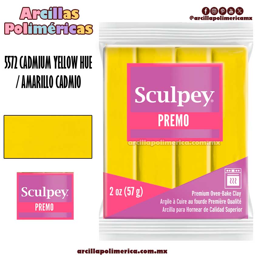 5572 Amarillo Cadmio / Cadmium Yellow Hue 57grs PREMO
