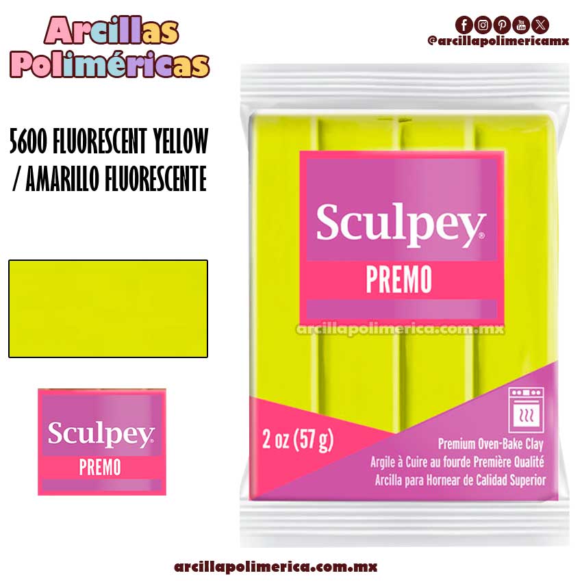 5600 Amarillo Fluorescente / Yellow Fluorescent 57grs PREMO